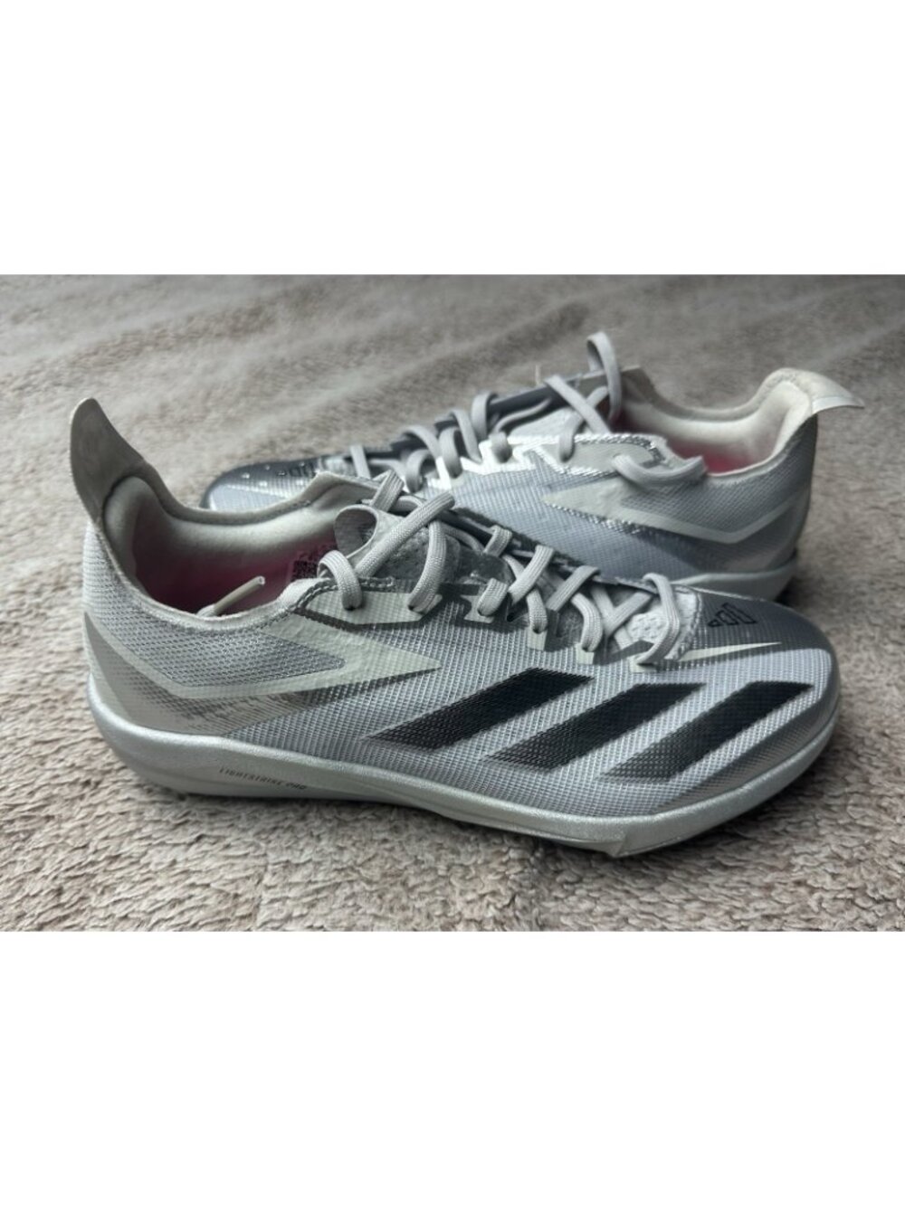 Adidas Adizero Electric+ Silver Speed Pack Metal Baseball Cleat JS2994 SZ 7 NWOB - Picture 2 of 15